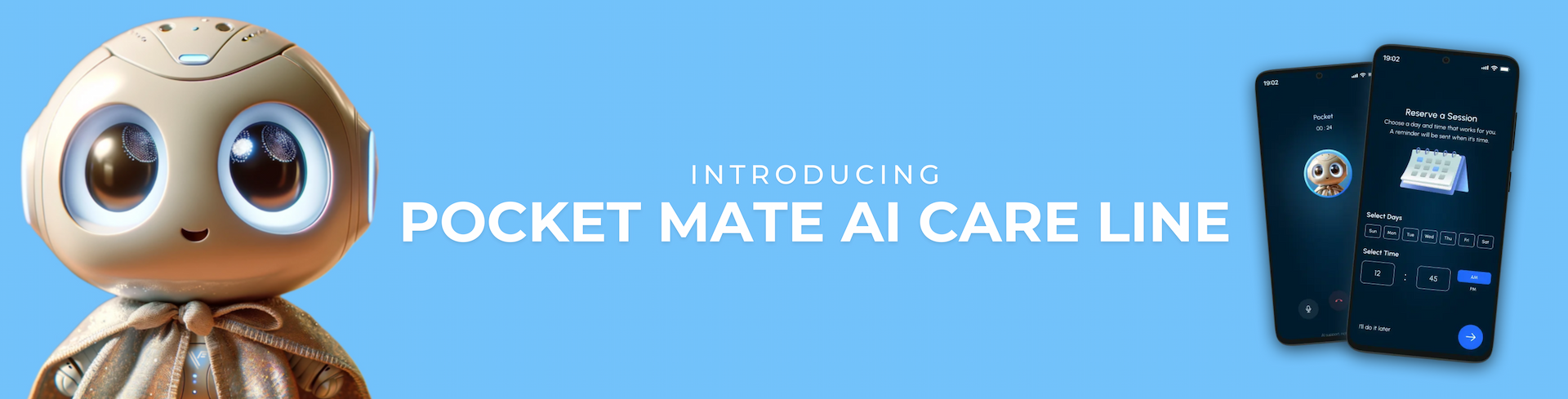 Pocket Mate AI introduces their AI Care Line to talk to your companion directly